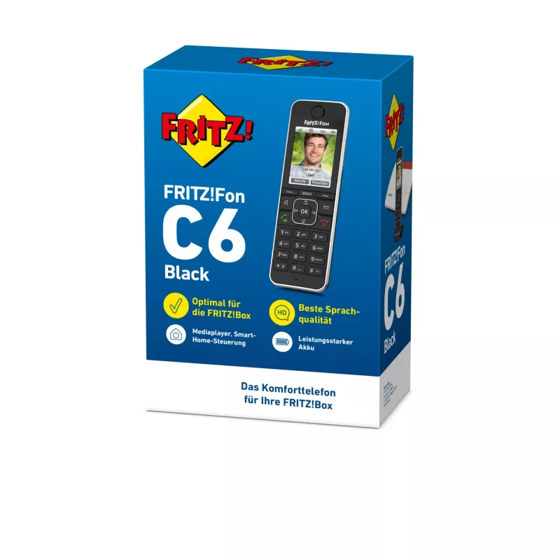DECT-Telefon AVM FRITZ!Fon C6 Schwarz
