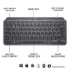 LOGITECH Minimalist Wireless Illuminated Tastatur - MX KEYS MINI - Graphite - Qwertz Deutsch