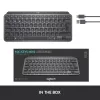LOGITECH Minimalist Wireless Illuminated Tastatur - MX KEYS MINI - Graphite - Qwertz Deutsch
