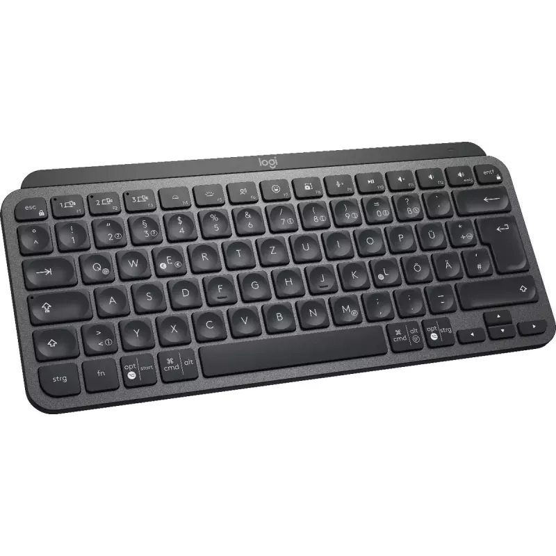 LOGITECH Minimalist Wireless Illuminated Tastatur - MX KEYS MINI - Graphite - Qwertz Deutsch