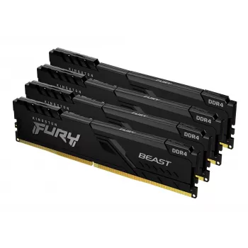 Kingston Technology FURY Beast 128GB 3200MT/s DDR4 CL16 DIMM (Kit of 4) Schwarz