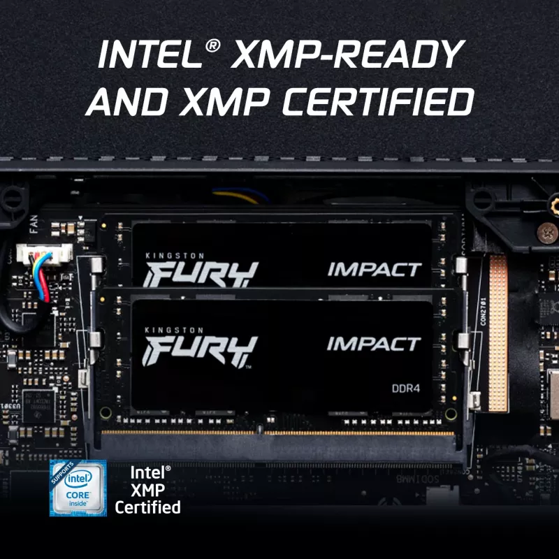 Kingston Technology FURY 64GB 3200MT/s DDR4 CL20 SODIMM (Kit of 2) Impact
