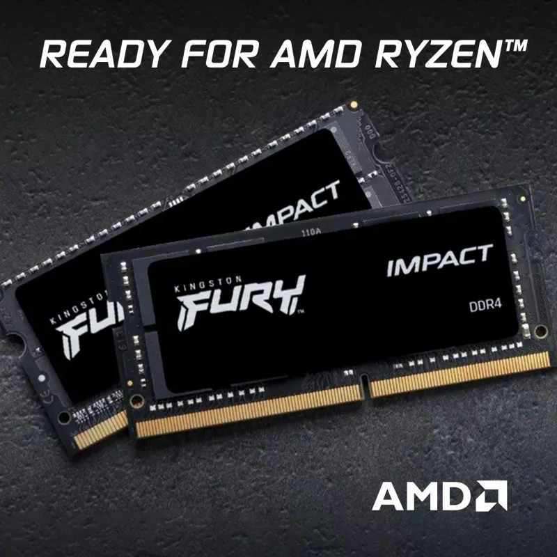 Kingston Technology FURY 64GB 3200MT/s DDR4 CL20 SODIMM (Kit of 2) Impact