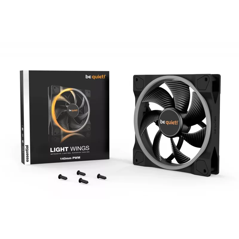 be quiet! Light Wings 140mm ARGB PWM Lüfter Schwarz
