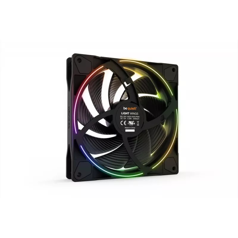 be quiet! Light Wings 140mm ARGB PWM High Speed Lüfter Schwarz