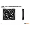 be quiet! Light Wings 140mm ARGB PWM High Speed Lüfter Schwarz