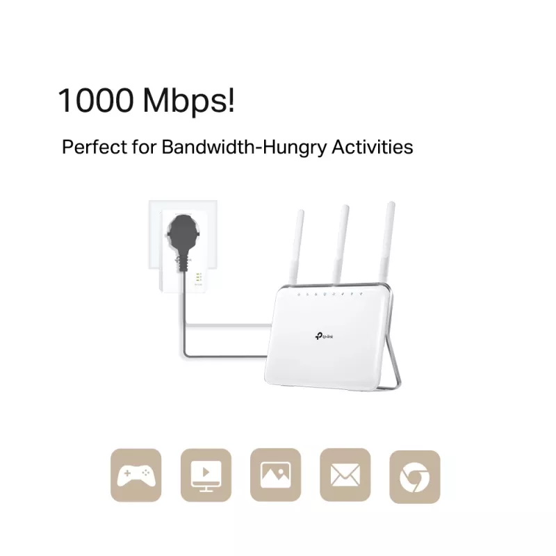 TP-Link TL-PA7019P KIT 1000 Mbit/s Ethernet LAN Weiß 2 Stück