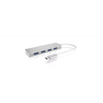 ICY BOX IB-HUB1425-C3 USB 3.2 Gen 1 (3.1 Gen 1) Type-C 5000 Mbit/s Silber