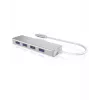 ICY BOX IB-HUB1425-C3 USB 3.2 Gen 1 (3.1 Gen 1) Type-C 5000 Mbit/s Silber