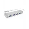 ICY BOX IB-HUB1425-C3 USB 3.2 Gen 1 (3.1 Gen 1) Type-C 5000 Mbit/s Silber