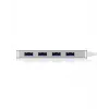 ICY BOX IB-HUB1425-C3 USB 3.2 Gen 1 (3.1 Gen 1) Type-C 5000 Mbit/s Silber