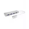 ICY BOX IB-HUB1425-C3 USB 3.2 Gen 1 (3.1 Gen 1) Type-C 5000 Mbit/s Silber