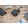 DIGITUS 4-Port USB-Ladegerät, 72 W 1x USB-C (PD) 5,9,15,20 V/3 A, 3x USB-A 5 V/2,4 A, schwarz
