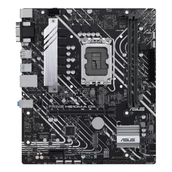 Motherboard ASUS PRIME H610M-A D4-CSM, Intel H610, LGA 1700, micro ATX, DDR4, 2x DIMM, 64GB, 2x M.2, 4x SATA III, HDMI 2.1, DP 1.4