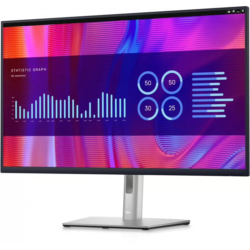 DELL P Series P3223DE Computermonitor 80 cm (31,5 Zoll) 2560 x 1440 Pixel Quad HD LCD Schwarz