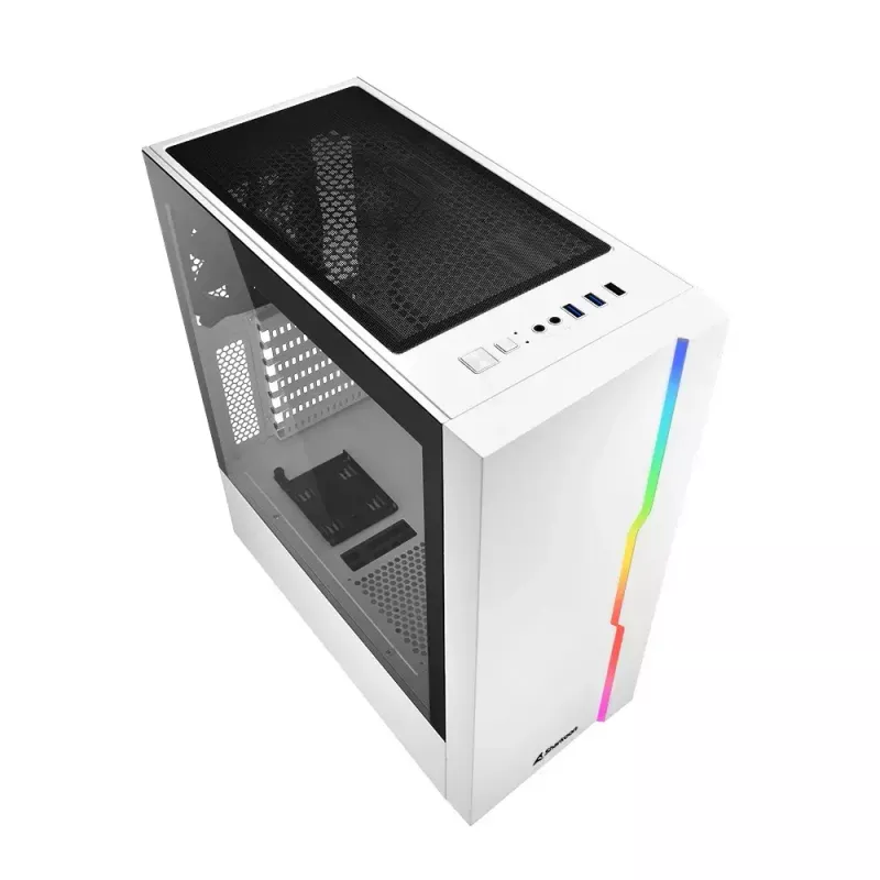 PC-Gehäuse Sharkoon RGB Slider Midi Tower Weiß