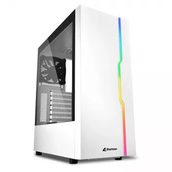 PC-Gehäuse Sharkoon RGB Slider Midi Tower Weiß
