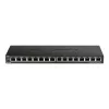 D-Link DGS-1016S Unmanaged Gigabit Ethernet (10/100/1000) Schwarz