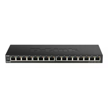 D-Link DGS-1016S Unmanaged Gigabit Ethernet (10/100/1000) Schwarz