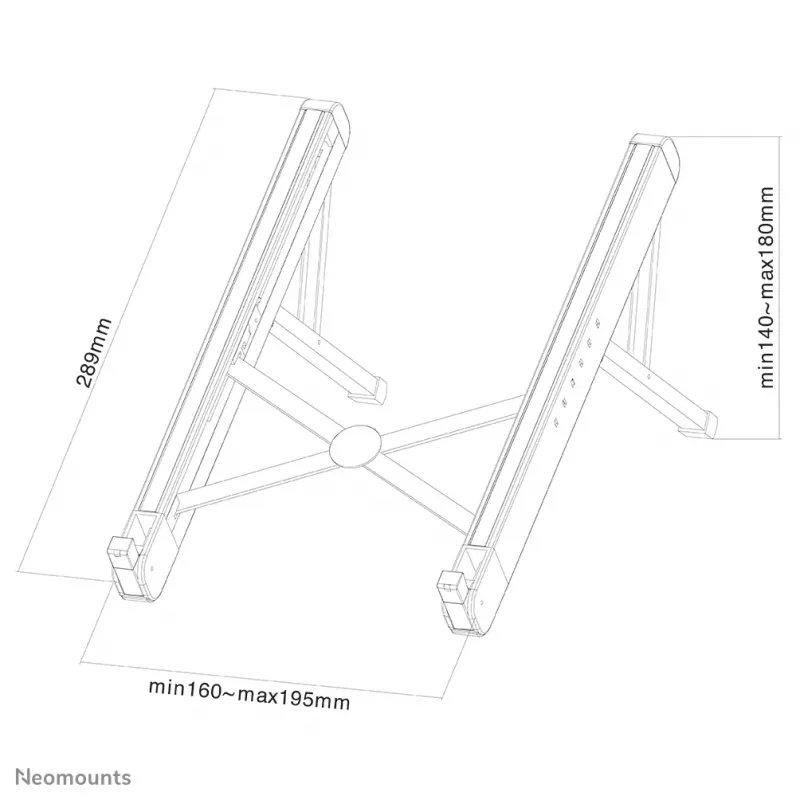 Neomounts NSLS010 Laptopständer 11-17 Zoll - faltbar - kompakt - universell