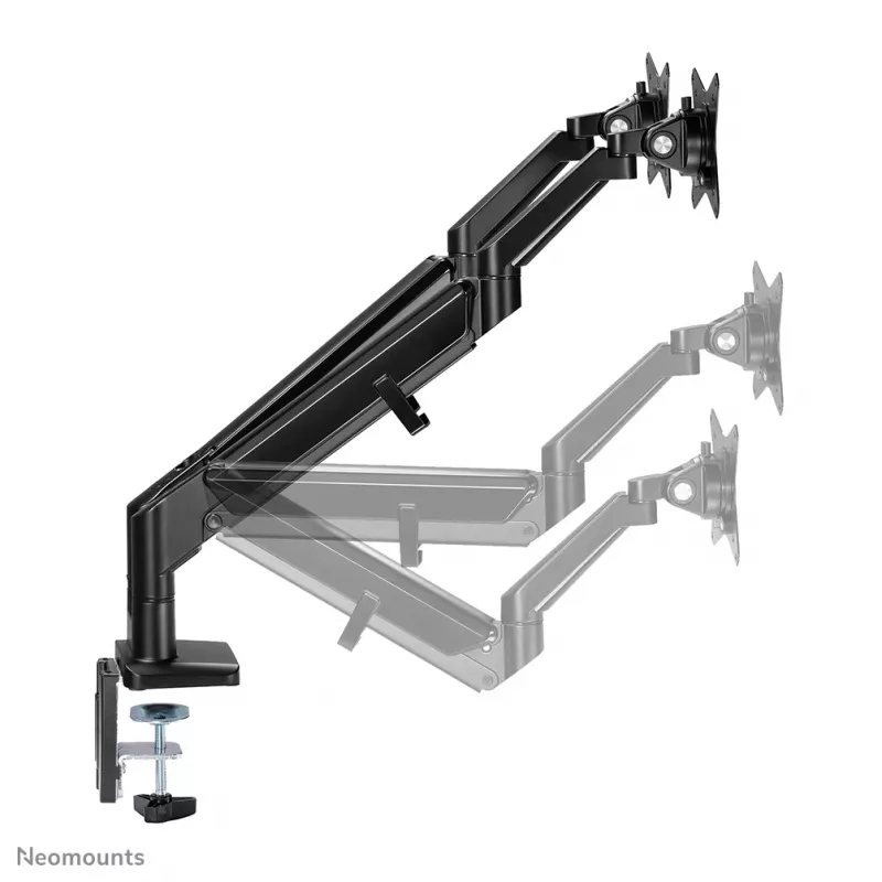 Neomounts DS70-810BL2 Monitorarm 17-32 Zoll – Gasfeder – platzsparend – 180°-Stopp