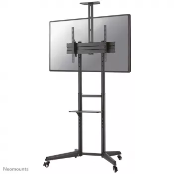Neomounts FL50-550BL1 TV-Wagen 37-70 Zoll, Schwarz, Tragbarer Bodenständer, Edelstahl, 50 kg, 94 cm (37 Zoll), 177,8 cm (70 Zoll)