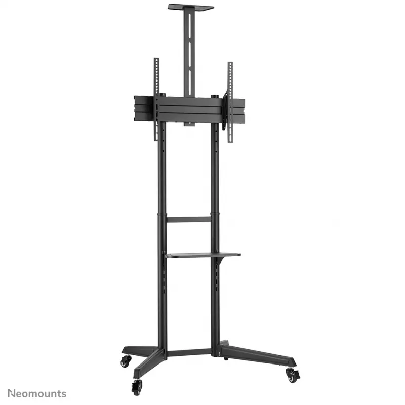 Neomounts FL50-550BL1 TV-Wagen 37-70 Zoll, Schwarz, Tragbarer Bodenständer, Edelstahl, 50 kg, 94 cm (37 Zoll), 177,8 cm (70 Zoll)