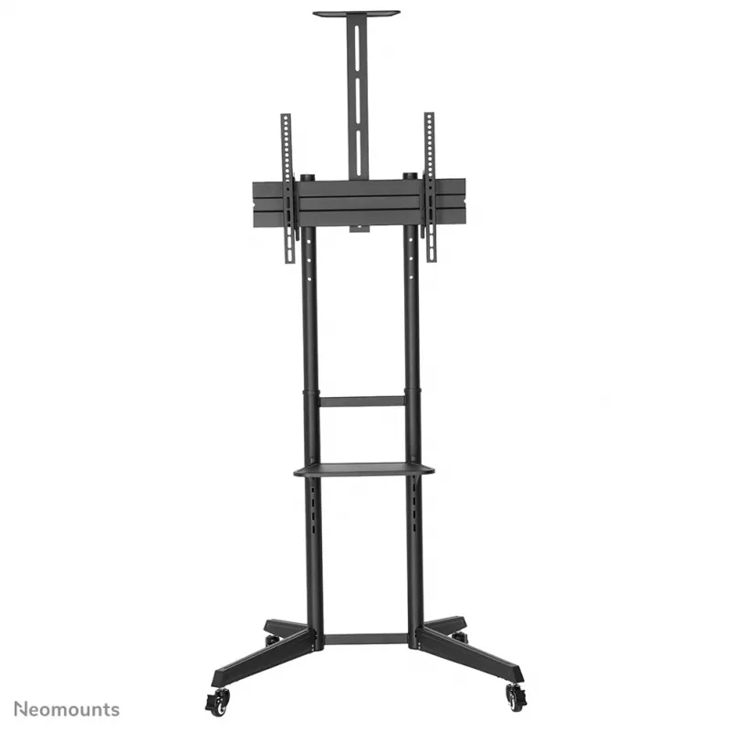Neomounts FL50-550BL1 TV-Wagen 37-70 Zoll, Schwarz, Tragbarer Bodenständer, Edelstahl, 50 kg, 94 cm (37 Zoll), 177,8 cm (70 Zoll)