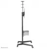 Neomounts FL50-550BL1 TV-Wagen 37-70 Zoll, Schwarz, Tragbarer Bodenständer, Edelstahl, 50 kg, 94 cm (37 Zoll), 177,8 cm (70 Zoll)