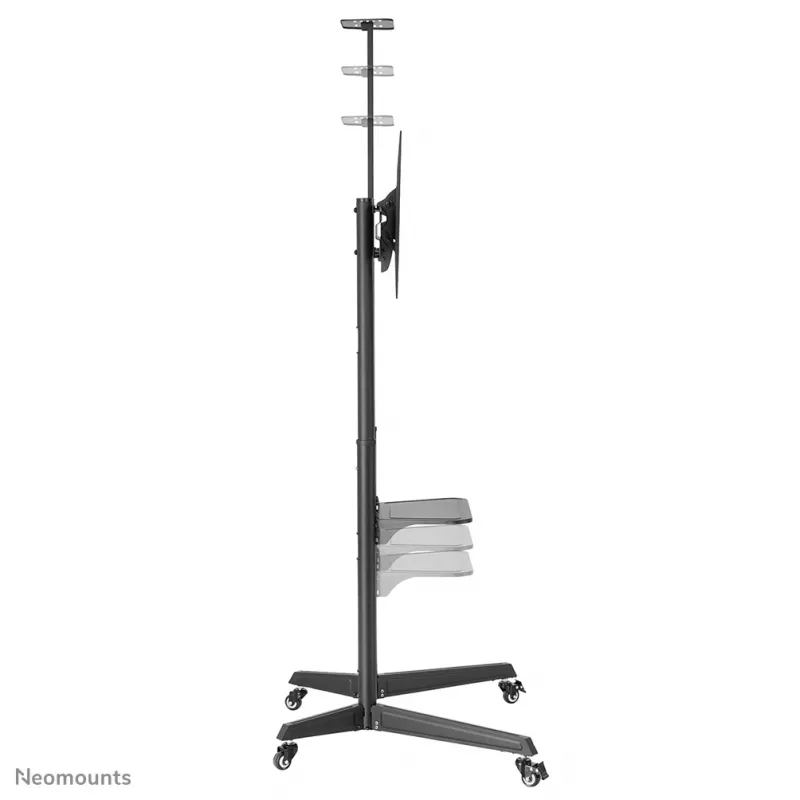 Neomounts FL50-550BL1 TV-Wagen 37-70 Zoll, Schwarz, Tragbarer Bodenständer, Edelstahl, 50 kg, 94 cm (37 Zoll), 177,8 cm (70 Zoll)
