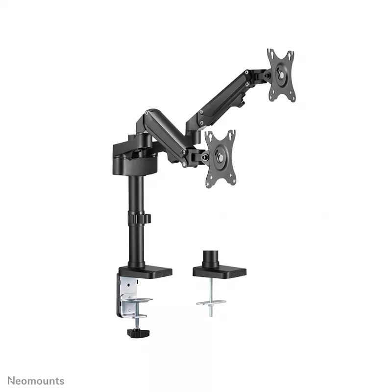 Neomounts DS70-750BL2 Monitorhalterung 17-27 Zoll - Gasdruckfeder, Klemme/Tischdurchführung, 7 kg, 43,2 cm (17 Zoll), 68,6 cm (27 Zoll), 100 x 100 mm, Schwarz