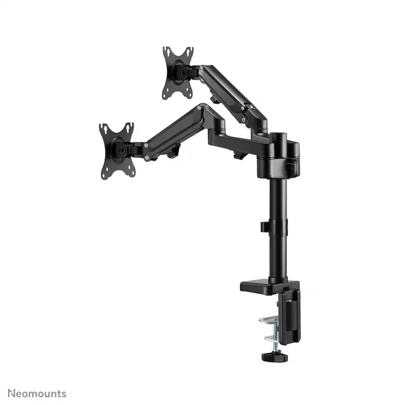 Neomounts DS70-750BL2 Monitorhalterung 17-27 Zoll - Gasdruckfeder, Klemme/Tischdurchführung, 7 kg, 43,2 cm (17 Zoll), 68,6 cm (27 Zoll), 100 x 100 mm, Schwarz