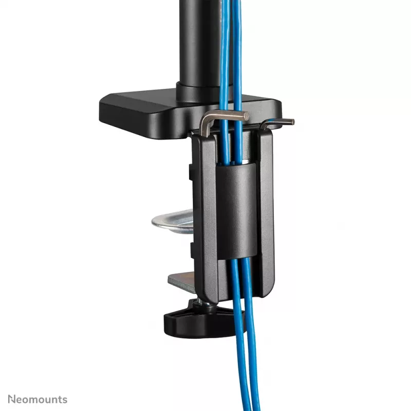 Neomounts DS70-750BL2 Monitorhalterung 17-27 Zoll - Gasdruckfeder, Klemme/Tischdurchführung, 7 kg, 43,2 cm (17 Zoll), 68,6 cm (27 Zoll), 100 x 100 mm, Schwarz