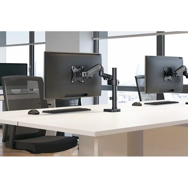 Neomounts DS70-750BL1 Monitorarm 17-27 Zoll - Gasdruckfeder, Tischklemme/Tischdurchführung, 7 kg, 43,2 cm (17 Zoll), 68,6 cm (27 Zoll), 100 x 100 mm, Schwarz