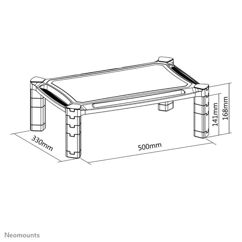 Neomounts NSMONITOR20 Monitor-/Laptop-Riser - höhenverstellbar - universal