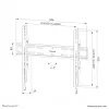 Neomounts WL30S-850BL16 TV-Wandhalterung 42-86 Zoll - fest - abschließbar - schnelle Installation