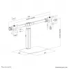 Neomounts FPMA-D865DSchwarz Monitorständer 10-27 Zoll - Gasdruckfeder