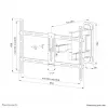 Neomounts WL40-550BL16 TV-Wandhalterung 40-65 Zoll - voll beweglich - einfache Installation