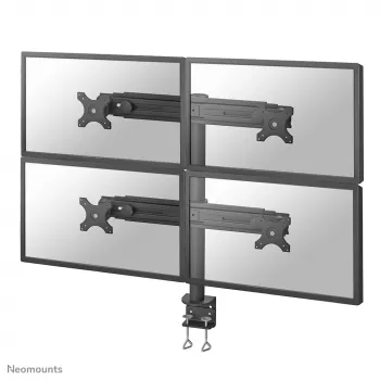 Neomounts FPMA-D700D4 Monitorhalterung 19-30 Zoll, Tischklemme, 8 kg, 48,3 cm (19 Zoll), 76,2 cm (30 Zoll), 100 x 100 mm, Schwarz