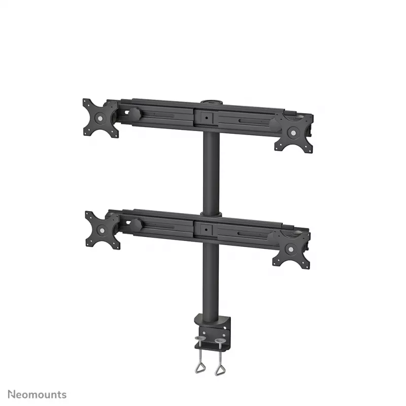 Neomounts FPMA-D700D4 Monitorhalterung 19-30 Zoll, Tischklemme, 8 kg, 48,3 cm (19 Zoll), 76,2 cm (30 Zoll), 100 x 100 mm, Schwarz