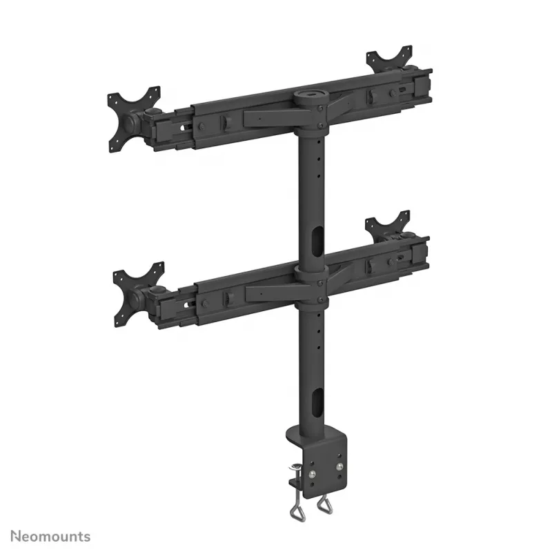Neomounts FPMA-D700D4 Monitorhalterung 19-30 Zoll, Tischklemme, 8 kg, 48,3 cm (19 Zoll), 76,2 cm (30 Zoll), 100 x 100 mm, Schwarz