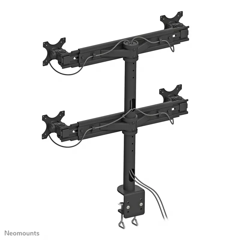 Neomounts FPMA-D700D4 Monitorhalterung 19-30 Zoll, Tischklemme, 8 kg, 48,3 cm (19 Zoll), 76,2 cm (30 Zoll), 100 x 100 mm, Schwarz