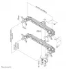 Neomounts FPMA-D700D4 Monitorhalterung 19-30 Zoll, Tischklemme, 8 kg, 48,3 cm (19 Zoll), 76,2 cm (30 Zoll), 100 x 100 mm, Schwarz