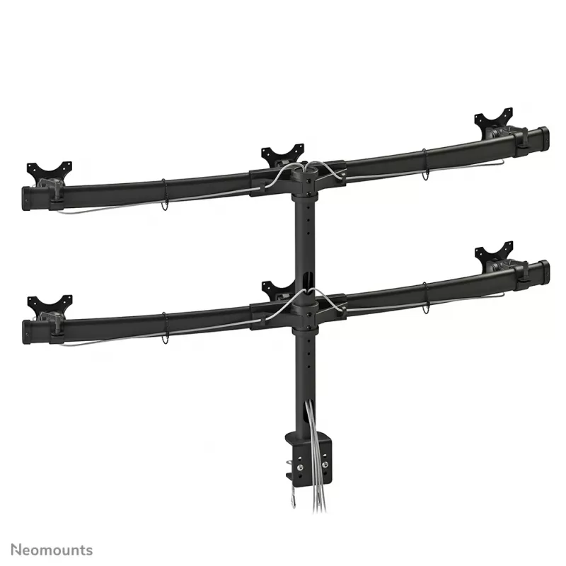 Neomounts FPMA-D700D6 Monitorarm 19-27 Zoll, Klemmhalterung, 8 kg, 48,3 cm (19 Zoll), 68,6 cm (27 Zoll), 100 x 100 mm, Schwarz