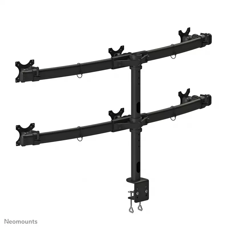 Neomounts FPMA-D700D6 Monitorarm 19-27 Zoll, Klemmhalterung, 8 kg, 48,3 cm (19 Zoll), 68,6 cm (27 Zoll), 100 x 100 mm, Schwarz