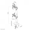 Neomounts FPMA-D960DVSchwarzPLUS Monitorarm 17-49 Zoll – vertikale Installation