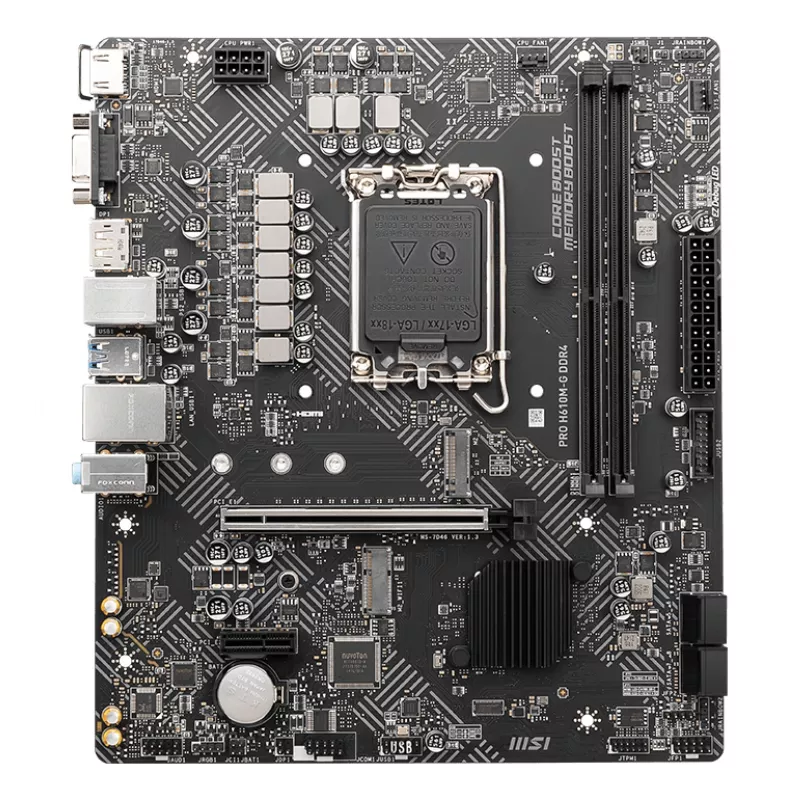 MSI PRO H610M-G DDR4 Mainboard Intel H610 LGA 1700 micro ATX