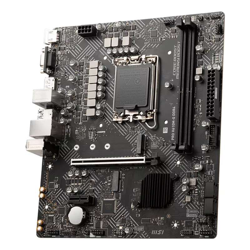 MSI PRO H610M-G DDR4 Mainboard Intel H610 LGA 1700 micro ATX