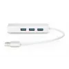 DIGITUS USB 3.0, 3-Port-Hub & Gigabit-LAN-Adapter 3xUSB A/F, 1xUSB A/M, 1xRJ45 LAN Unterstützt Windows und Mac OS