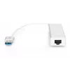 DIGITUS USB 3.0, 3-Port-Hub & Gigabit-LAN-Adapter 3xUSB A/F, 1xUSB A/M, 1xRJ45 LAN Unterstützt Windows und Mac OS